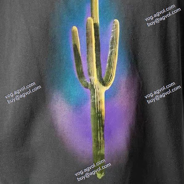 ◆モデル愛用◆ パーム エンジェルス Palm Angels 2020秋冬 スーパーコピー 激安 星空サボテンプリント半袖Tシャツ